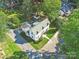 Aerial view of a charming house and large backyard at 301 S Washington St, Monroe, NC 28112