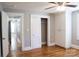 Bright bedroom with hardwood floors and spacious closet at 1350 8Th Nw St, Hickory, NC 28601