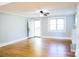 Living room with hardwood floors and neutral walls at 1350 8Th Nw St, Hickory, NC 28601