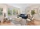 Bright living room featuring hardwood floors, many windows, modern decor, and comfortable seating at 2031 Belmont Terraces Ln # 6, Charlotte, NC 28205