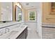 Elegant bathroom with double vanity and subway tile at 4813 Cambridge Crescent Dr, Charlotte, NC 28226