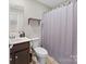 Bathroom with shower/tub combo and vanity at 50143 Robins Nest Ln, Lancaster, SC 29720