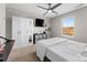 Bedroom with large closet and ceiling fan at 50143 Robins Nest Ln, Lancaster, SC 29720