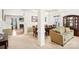 Bright dining room with hardwood floors and a large dining table at 7206 Sandown Ct, Harrisburg, NC 28075