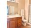 Bathroom with a glass shower, single sink vanity, and a view of the nearby neighborhood at 11264 Hyde Pointe Ct, Charlotte, NC 28262