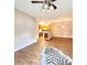 Open-concept living space with hardwood floors adjacent to the kitchen area at 11264 Hyde Pointe Ct, Charlotte, NC 28262