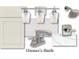 Modern bathroom showcasing fixtures, vanity, hardware, tile, and contemporary design elements at 10105 Mamillion Dr, Huntersville, NC 28078
