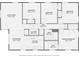 Detailed floor plan showcasing the layout with multiple bedrooms, living room, and kitchen area at 3004 Ridge Ave, Charlotte, NC 28208