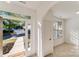 Bright entryway with decorative tile, and glass-paneled front door allowing natural light to flow through at 563 Goldstaff Ln, Charlotte, NC 28273