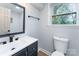 Bathroom featuring a modern sink and a large window at 919 N Weldon St, Gastonia, NC 28052