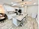 Spacious kitchen island with granite countertop, seating, and modern lighting perfect for dining and entertaining at 287 Ben Eller Ln, Taylorsville, NC 28681