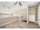 Spacious loft bedroom with large closet and hardwood floors at 115 E Park Ave # 419, Charlotte, NC 28203