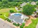 This property features an in ground pool and a lake at 5832 Amity Springs Dr, Charlotte, NC 28212