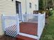 Small deck with white lattice and steps at 1067 19Th Ne St # B, Hickory, NC 28601