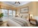 Bright bedroom with a comfortable bed, window seating, and neutral decor at 1001 Hatton Ter, Fort Mill, SC 29707