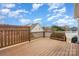 Home's stained wood deck with view of the backyard at 1001 Hatton Ter, Fort Mill, SC 29707