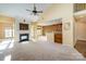 Open living space with kitchen and fireplace at 1001 Hatton Ter, Fort Mill, SC 29707