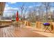 Wooden deck with patio furniture and grill at 1509 Cripple Creek Rd, Kannapolis, NC 28081