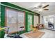 Sunroom with exercise bike and decorative wall at 1509 Cripple Creek Rd, Kannapolis, NC 28081