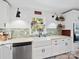 Updated kitchen with farmhouse sink and white cabinets at 3613 Ridge Rd, Indian Trail, NC 28079