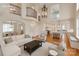 Bright, open living space with soaring ceilings and views to the modern kitchen at 501 River Oaks Ln, Charlotte, NC 28226