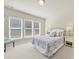 Serene bedroom with plush carpet, large windows, and a comfortable bed with stylish bedding at 20195 Dovekie Ln, Fort Mill, SC 29707