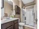 Bathroom showcasing a shower, and a vanity with a sink at 3157 Delaware Dr, Denver, NC 28037