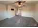 Spacious bedroom with grey carpet and ceiling fan at 1924 Lakeview Dr, Rock Hill, SC 29732