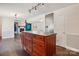 Kitchen island with ample storage and dark countertop at 1924 Lakeview Dr, Rock Hill, SC 29732