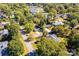 Wide aerial view showcasing the home's neighborhood setting at 1378 8Th Nw St, Hickory, NC 28601