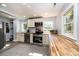 Modern kitchen featuring stainless steel appliances and wood countertops at 1378 8Th Nw St, Hickory, NC 28601