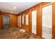 Inviting entryway with wood walls and stone flooring at 315 Camelot Dr, Salisbury, NC 28144