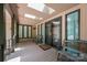 Covered porch with benches and skylights, offering a relaxing entryway at 315 Camelot Dr, Salisbury, NC 28144