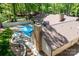 Inviting backyard pool with patio and seating area at 315 Camelot Dr, Salisbury, NC 28144