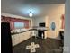 White kitchen with linoleum floor and appliances at 2022 Friendship Church Rd, Taylorsville, NC 28681