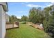 Backyard with deck, shed, and stairs at 2807 Station Sw Ln, Concord, NC 28025