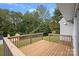 Wooden deck overlooking backyard at 2807 Station Sw Ln, Concord, NC 28025