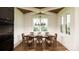 Bright dining room with a chandelier and built-in window seating at 1935 Weddington Rd # A, Matthews, NC 28105