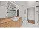 Modern bathroom with updated vanity and shower at 708 N Davidson St, Charlotte, NC 28202