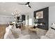 Living room with modern fireplace and comfortable seating at 101 N Smallwood Pl, Charlotte, NC 28216