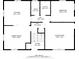 Floorplan of downstairs with living room, dining room, kitchen and bath at 349 Dublin Ct, Gastonia, NC 28054