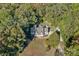 Aerial view showcasing house, yard, and shed at 357 China Grove Rd, Kannapolis, NC 28083