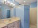 Bathroom with shower and single vanity at 357 China Grove Rd, Kannapolis, NC 28083