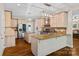 Modern kitchen with granite countertops and island at 357 China Grove Rd, Kannapolis, NC 28083