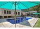 Relaxing in-ground pool with patio and umbrellas near the house at 357 China Grove Rd, Kannapolis, NC 28083