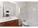 A full bathroom with a tub and shower combination at 1014 Garden Oak Dr, Indian Trail, NC 28079