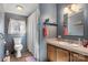 Clean bathroom with shower/tub combo and vanity at 119 Loray Ln, Statesville, NC 28625