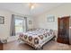 Bedroom with a queen-size bed and wood floors at 119 Loray Ln, Statesville, NC 28625