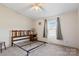 Simple bedroom with double bed and ceiling fan at 119 Loray Ln, Statesville, NC 28625