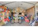 Interior of a well-organized storage shed with gardening tools and equipment at 119 Loray Ln, Statesville, NC 28625